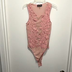 Embroidered bodysuit